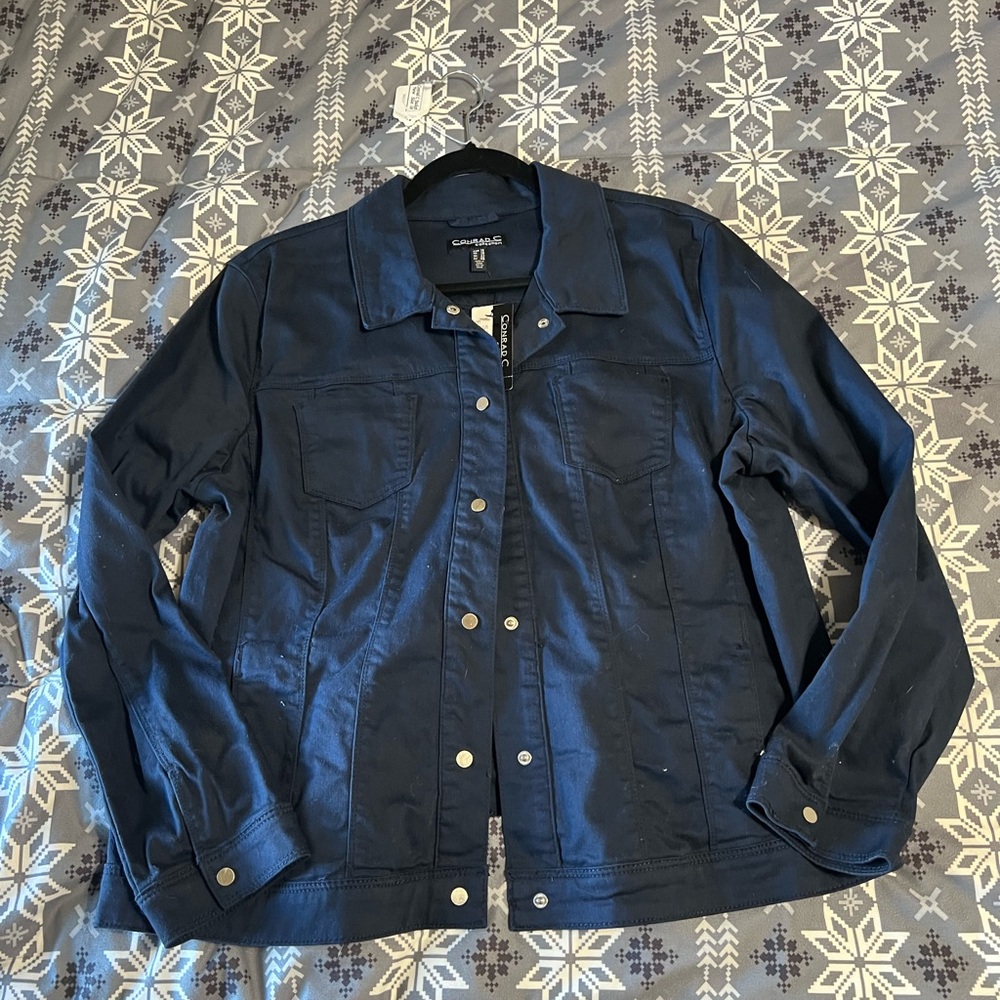 Conrad C Women's Navy Jean Jacket